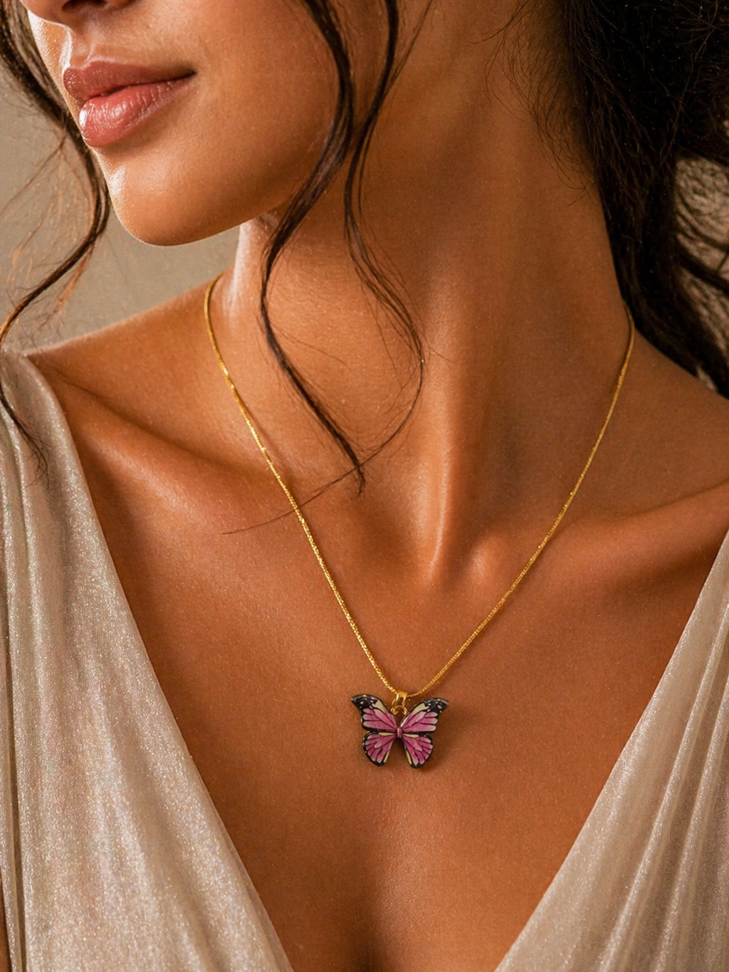 Premium Butterfly Necklace for Women – Elegant Lightweight Pendant Jewelry 💖