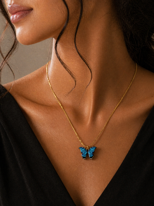 Premium Butterfly Necklace for Women – Elegant Lightweight Pendant Jewelry 💖