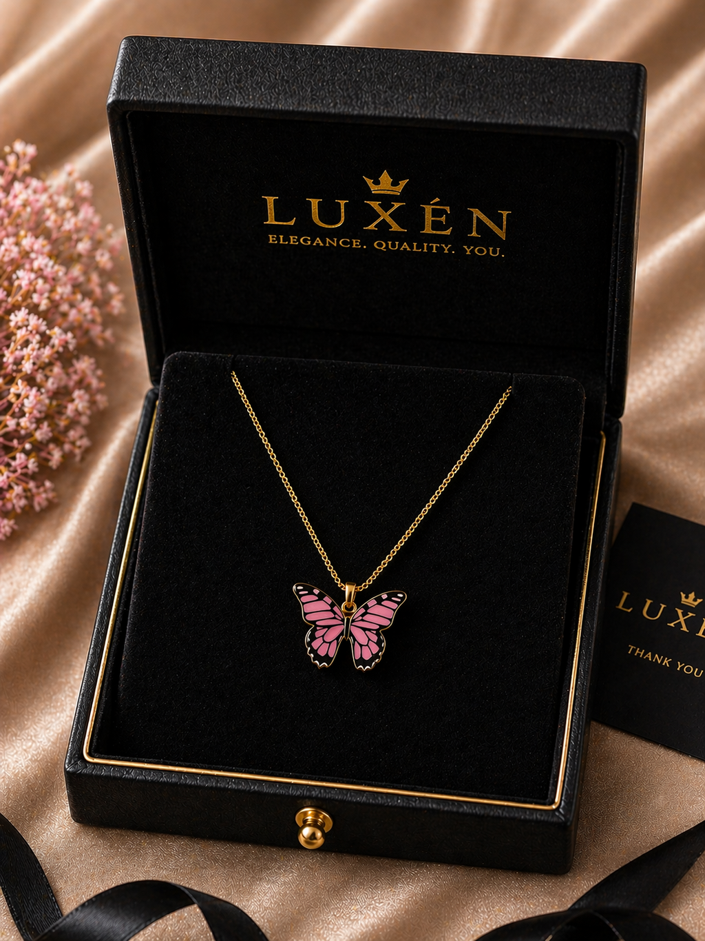Premium Butterfly Necklace for Women – Elegant Lightweight Pendant Jewelry 💖