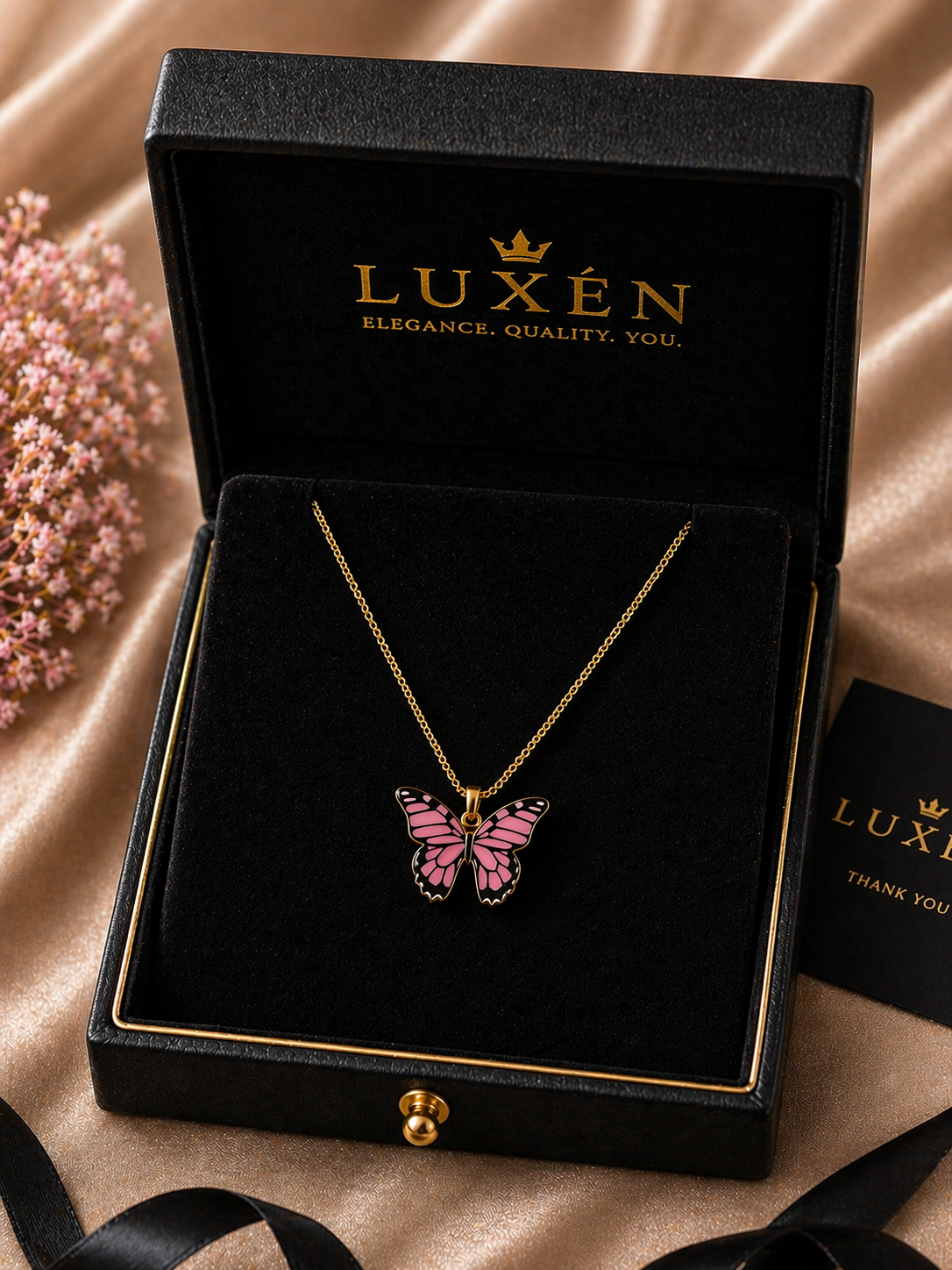 Premium Butterfly Necklace for Women – Elegant Lightweight Pendant Jewelry 💖
